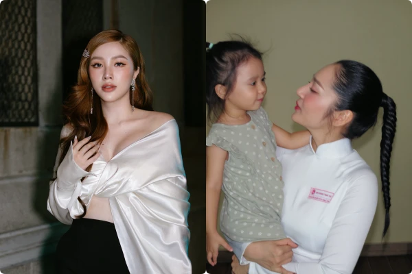 Hot face sao Việt: Bảo Thy mặc áo trễ vai khoét sâu, lộ thềm ngực căng tràn