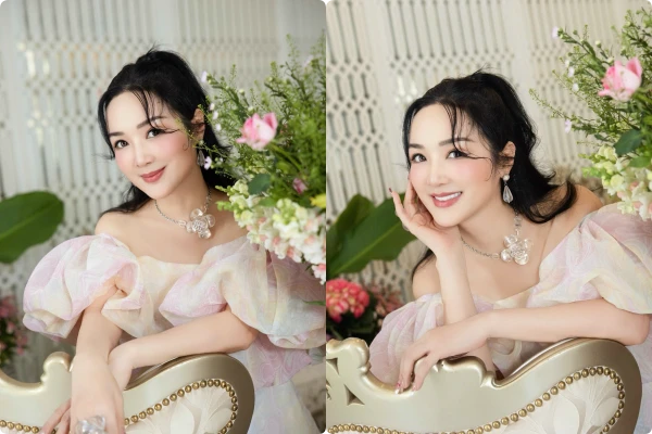 Hoa hậu Giáng My khoe nhan sắc không tuổi ở biệt thự 1000 m2