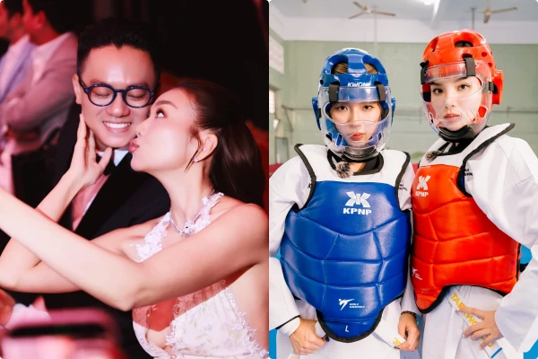 Hot face sao Việt: Thanh Hằng cùng chồng tình tứ ở sự kiện