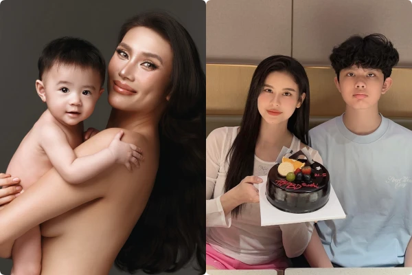 Hot face sao Việt: Võ Hoàng Yến chụp ảnh da kề da với con