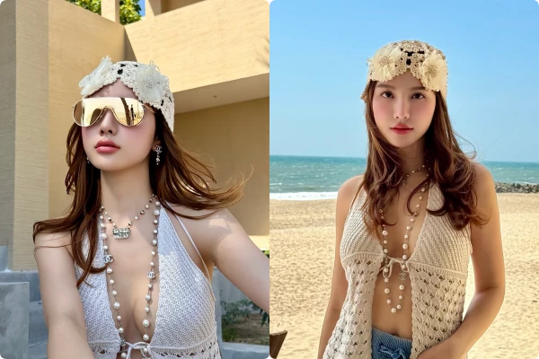 Học trò Tuấn Hưng diện áo xẻ sâu khoe thềm ngực táo bạo