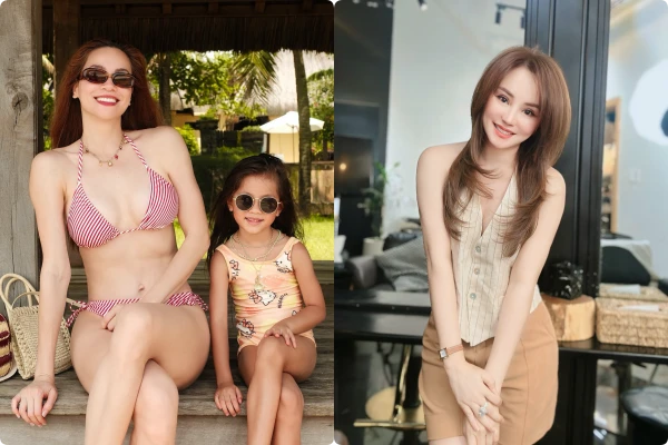 Hot face sao Việt: Hồ Ngọc Hà cùng con gái khoe chân dài