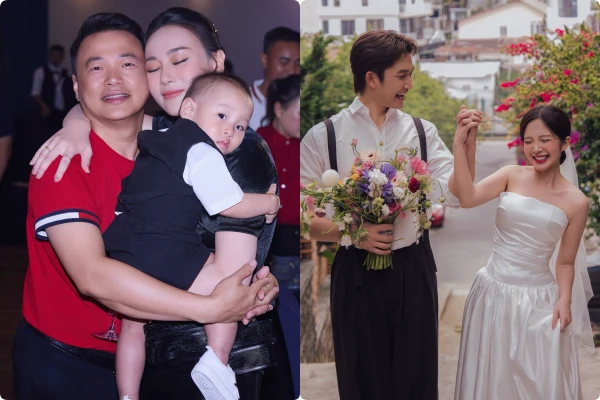 Hot face sao Việt: Phương Oanh chia sẻ khoảnh khắc hạnh phúc bên chồng con