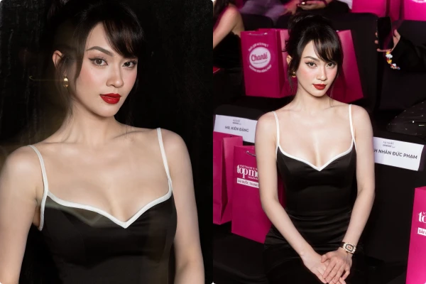 Vũ Thuý Quỳnh gây 'bão' sự kiện với váy ôm sát, khoét ngực táo bạo