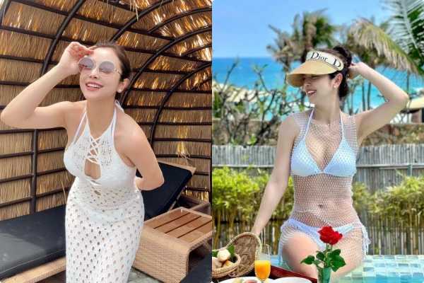 Jennifer Phạm mặc váy lưới "có như không" vẫn đẹp ngút trời