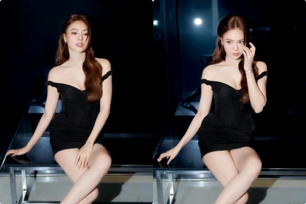 Ninh Dương Lan Ngọc diện váy siêu ngắn, khoe trọn đôi chân thon dài