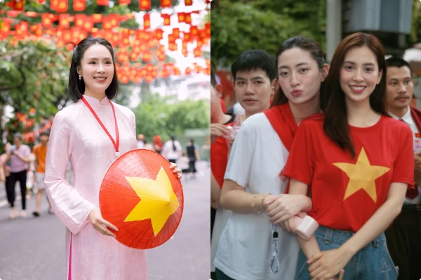 Hot face sao Việt: Hồng Diễm diện áo dài xinh đẹp 