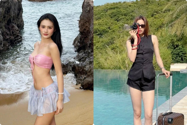 Hot face sao Việt: Ý Nhi khoe đường cong trước sóng biển