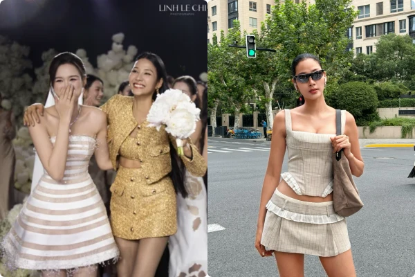 Siêu mẫu bắt được hoa cưới của Đỗ Thị Hà khoe thân hình như tạc tượng