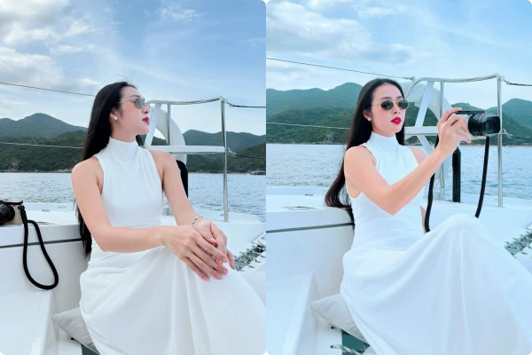 Diệp Bảo Ngọc hóa “nàng tiên cá” xinh đẹp trên du thuyền