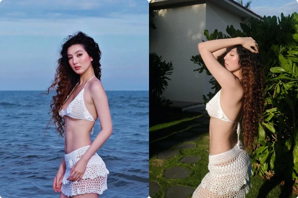 Vợ trẻ của Hồ Quang Hiếu khoe vóc dáng nóng bỏng sau sinh