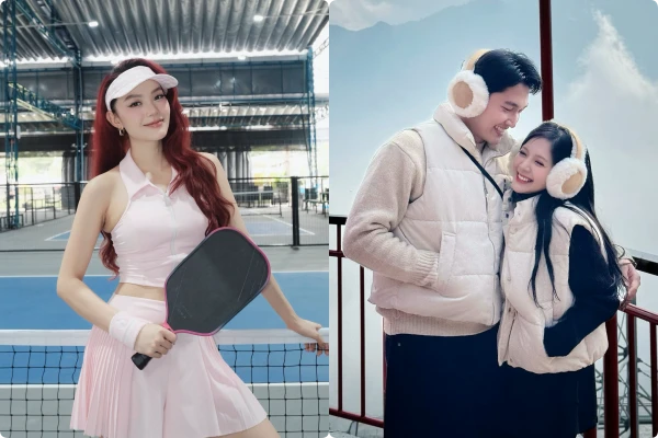 Hot face sao Việt: Đình Tú hạnh phúc bên vợ sắp cưới Ngọc Huyền