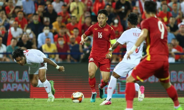Thắng nhẹ Myanmar, U23 Việt Nam vững ngôi đầu bảng SEA Games 31 - Hình 2 Thang nhe Myanmar, U23 Viet Nam vung ngoi dau bang SEA Games 31-Hinh-2