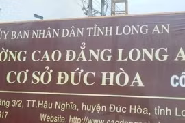 Công ty Nam Anh trúng gói mua sắm vật tư tại Trường Cao đẳng Long An
