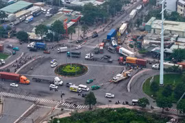 TP HCM: Cơ khí Hoàng Nam sửa chữa vỉa hè vòng xoay Phú Hữu, Thủ Đức