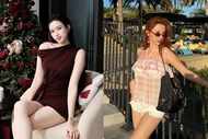 Hot face sao Việt: Đỗ Thị Hà mặc váy đỏ siêu ngắn, tôn đôi chân thon dài