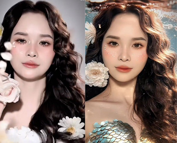 Để tham gia trào lưu này, người dùng có thể sử dụng hiệu ứng "AI Mermaid" đã có sẵn trên TikTok hoặc các công cụ trực tuyến như Virbo AI Mermaid Filter.