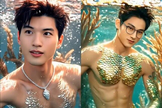 Chỉ cần tải lên một bức ảnh, chọn hiệu ứng và chờ đợi AI xử lý, người dùng sẽ có ngay một hình ảnh nàng tiên cá lung linh để chia sẻ lên mạng xã hội.