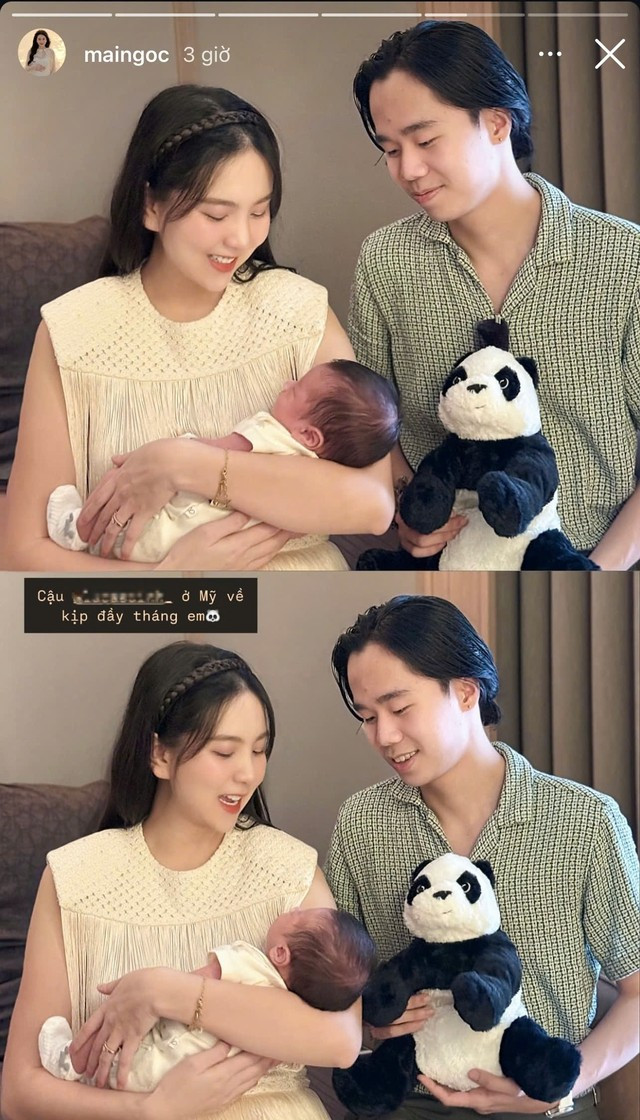 Là một trong số những mẹ bỉm được quan tâm nhất trên mạng xã hội hiện nay, buổi đầy tháng của quý tử nhà MC Mai Ngọc thu hút sự chú ý của nhiều người. Trên trang cá nhân, cô nàng đã chia sẻ những khoảnh khắc ấm cúng trong lễ đầy tháng của bé Panda.