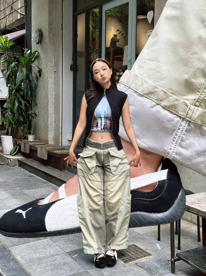 Cô không ngại thử nghiệm những phong cách khác nhau, từ cá tính với quần cargo, áo crop top, cho đến quyến rũ với những chiếc váy ngắn cạp trễ. (Ảnh: @chaichanh)