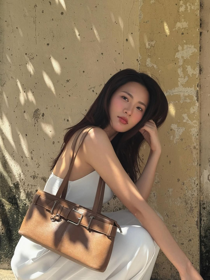 Loạt ảnh này của Minh Trang không chỉ thể hiện vẻ đẹp thanh lịch, nữ tính mà còn khắc họa một khía cạnh rất đời thường, bình yên. (Ảnh: IGNV)