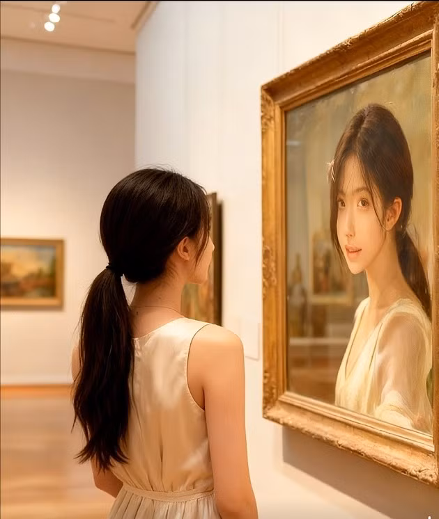 Trào lưu "ngắm tranh mình trong bảo tàng" chính là một minh chứng rõ nét cho thấy, giới trẻ ngày nay không chỉ đơn thuần là người tiêu dùng nội dung, mà còn là những người sáng tạo, biết cách tận dụng công nghệ để tạo ra những giá trị mới, độc đáo cho cuộc sống của mình. (Ảnh trong bài: Tổng hợp)