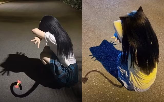 Không cần quá cầu kỳ, chỉ cần một khoảng sáng đủ đẹp, một bóng đổ đúng lúc, người dùng mạng đã có thể sở hữu bức ảnh “ảo tung chảo” với sự góp mặt của “bóng mèo” đáng yêu.