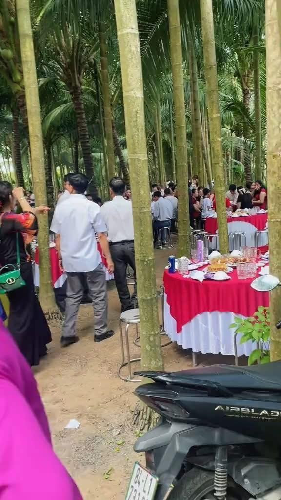 Ngay sau khi những hình ảnh này được đăng tải, cộng đồng mạng đã dành không ít lời khen ngợi cho ý tưởng của cô dâu chú rể. "Đây mới đúng chất đám cưới miền Tây, vừa mát mẻ lại vừa sang theo một cách rất riêng, không lẫn vào đâu được." - Một tài khoản Facebook bình luận.