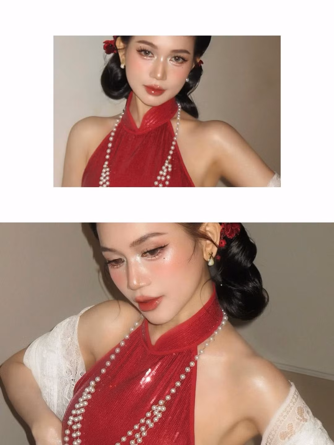 Điểm nhấn đặc biệt trong bộ ảnh chính là thần thái "mợ hai" mà Sĩ Thanh thể hiện. Không chỉ dừng lại ở trang phục, Sĩ Thanh còn lột tả thành công nội tâm của một người phụ nữ vừa có chút điệu đà, nũng nịu nhưng cũng đầy mạnh mẽ, sắc sảo và tự tin. (Ảnh: IGNV)