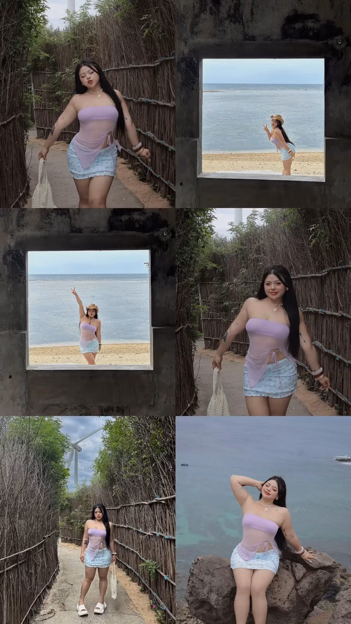 Mới đây, cô nàng đã chiêu đãi người hâm mộ bằng loạt ảnh đi biển đầy rạng rỡ, đồng thời khéo léo gợi ý những bộ cánh ấn tượng dành riêng cho các cô gái có thân hình "ngoại cỡ" nhưng vẫn muốn thật sành điệu và quyến rũ trên bãi biển.