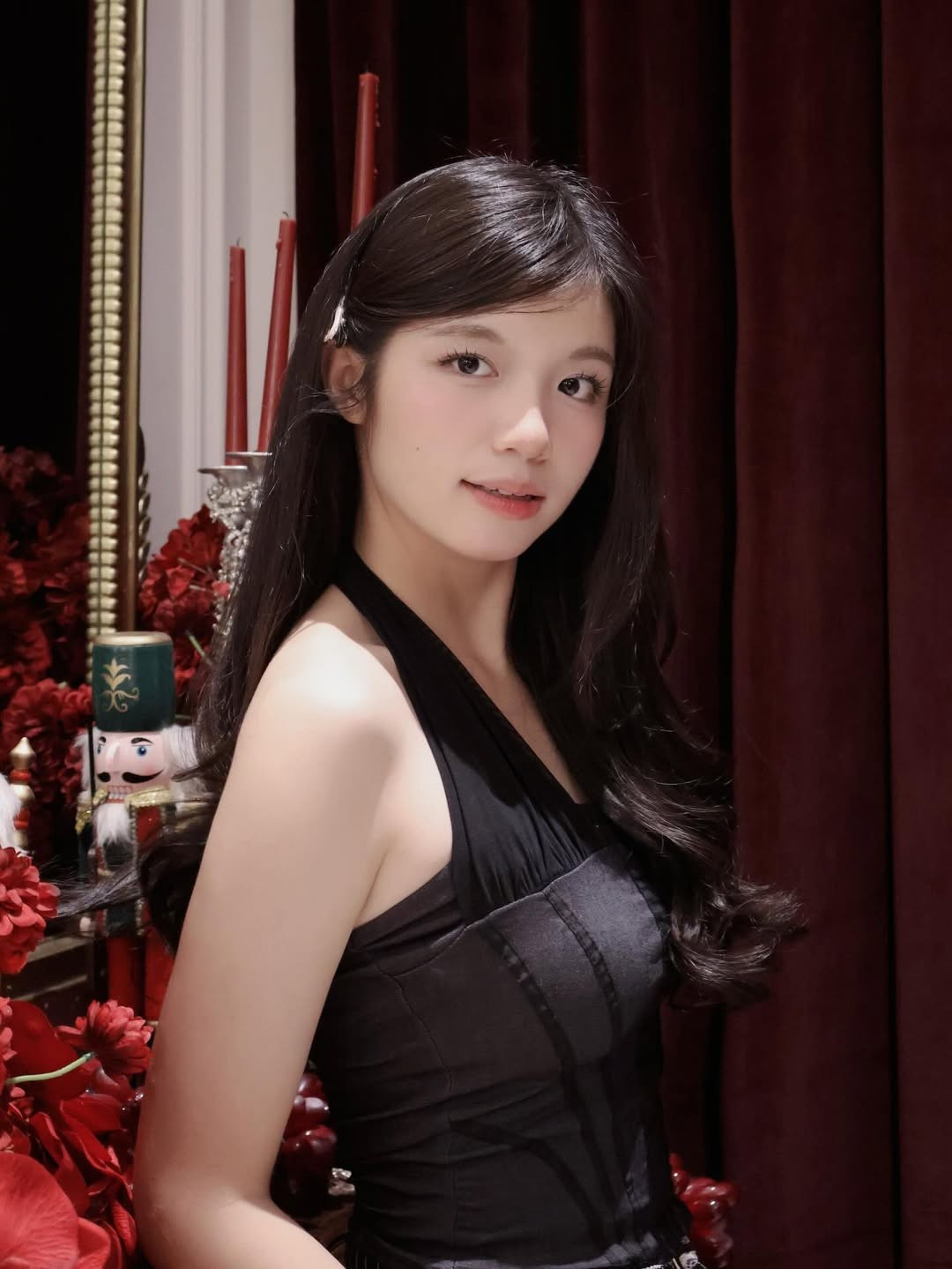 Khoảnh khắc cô vô tình để rơi khẩu trang trong một buổi phỏng vấn, lộ ra gương mặt thanh tú cùng nụ cười rạng rỡ dưới nắng gắt thao trường đã nhanh chóng thu về hàng triệu lượt yêu thích. (Ảnh: IGNV)