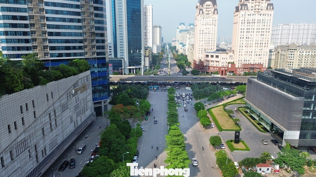 Nút giao Dương Đình Nghệ - Mễ Trì và đường Vành đai 3 sẽ được xây hầm chui. Ảnh: Mạnh Thắng.