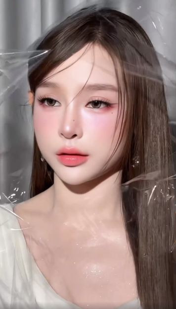 Nhờ làn da trắng không tì vết cùng gương mặt nhỏ nhắn, thanh tú, Huyền Baby nhanh chóng ghi điểm với vẻ ngoài như búp bê thật sự.