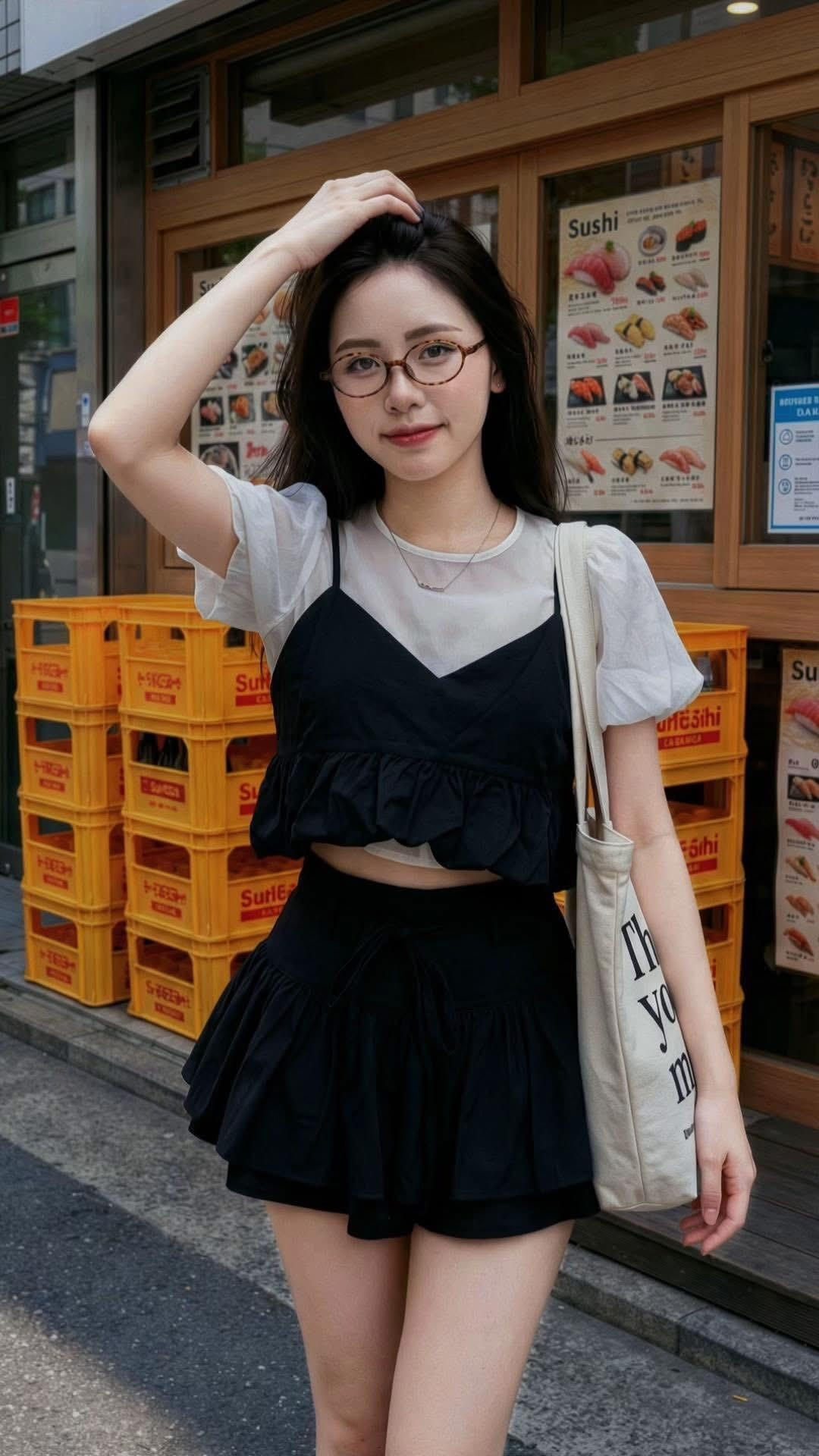 Phụ kiện cho một "dân văn phòng chính hiệu" gồm đôi kính cận dày cộm gắn liền với gương mặt không chút phấn son, và biểu cảm "đừng ai chạm vào tôi". Đặc biệt, những hành động như ăn vội bắp ngô tại bàn làm việc hay đóng hàng với gương mặt "vô cảm" vì tâm hồn đã treo ngược cành cây.