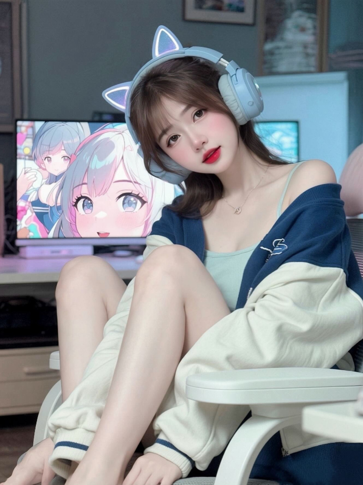 Ánh mắt cuốn hút cùng đôi môi đỏ rực trong shoot hình càng tăng thêm vẻ kiêu kỳ, lôi cuốn cho "nàng thỏ" Thùy Trang. (Ảnh: IGNV)