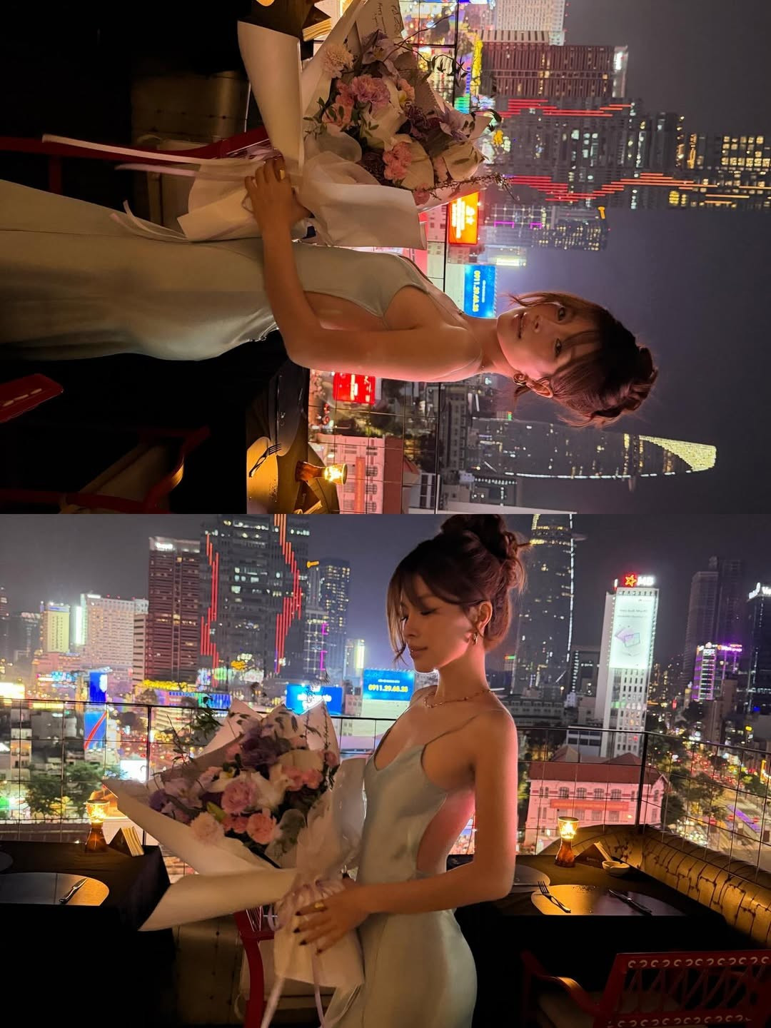 Nguyễn Thụy Bảo Hân (SN 2000) không chỉ nổi tiếng với danh xưng "hot girl kính cận" từng lên báo Trung Quốc, mà còn là một cô gái cực kỳ tài năng khi từng là Á khoa ngành Thiết kế Thời trang của trường Đại học Kiến trúc TP.HCM. (Ảnh: IG @hiann_)