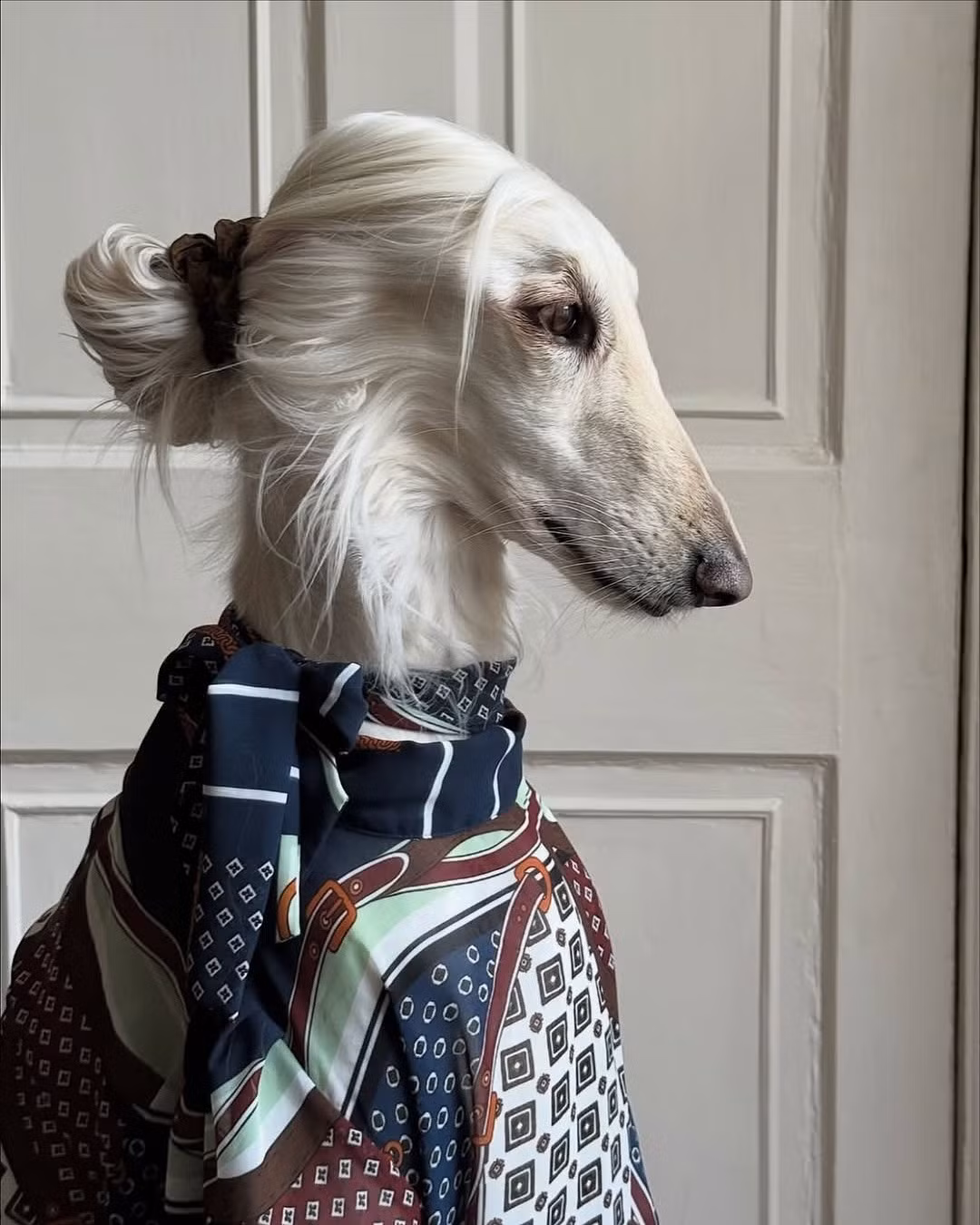 Samantha thường xuyên xuất hiện với những chiếc kính râm thời thượng, khăn lụa thắt hờ quanh cổ hoặc quấn trên đầu kiểu "Babushka" (phong cách dùng khăn quàng đầu) cực kỳ trendy.