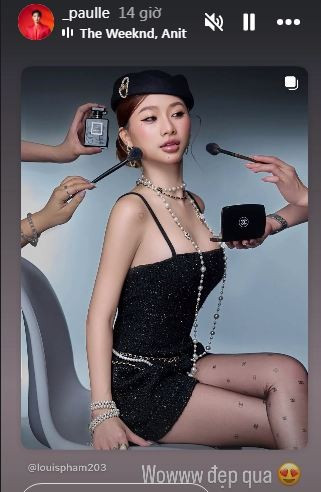 Mới đây nhất, khi cựu vận động viên thể dục dụng cụ đăng tải bộ ảnh với tạo hình mới đầy quyến rũ, bạn trai thiếu gia Việt Kiều Paul Lê đã ngay lập tức chia sẻ lại với biểu tượng cảm xúc xuýt xoa: "Woww đẹp quá". (Ảnh: IG@paulle)