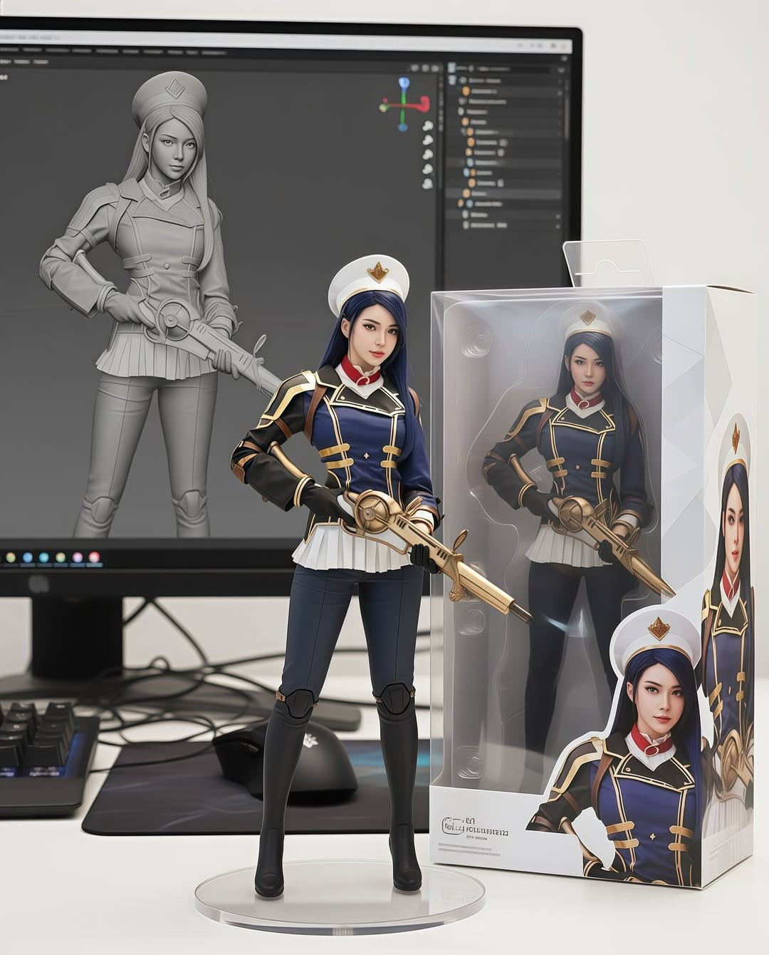 Đặc biệt có những thành phẩm là tạo hình cô nàng sử dụng trong các bộ ảnh cosplay đầy cuốn hút. Nhiều người còn nói vui rằng ước gì có một mô hình figure như vậy để trên bàn làm việc của mình. (Ảnh: IGNV)