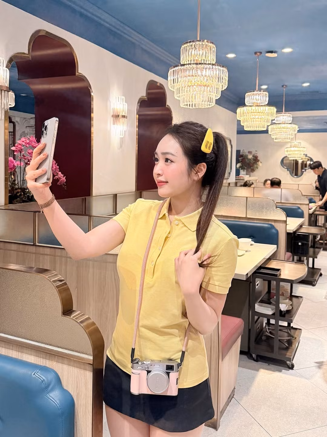 Không chỉ gây ấn tượng về hình thể, Lê Phương Anh còn ghi điểm với gương mặt xinh đẹp, làn da trắng sáng và nụ cười tươi tắn. (Ảnh: IGNV)