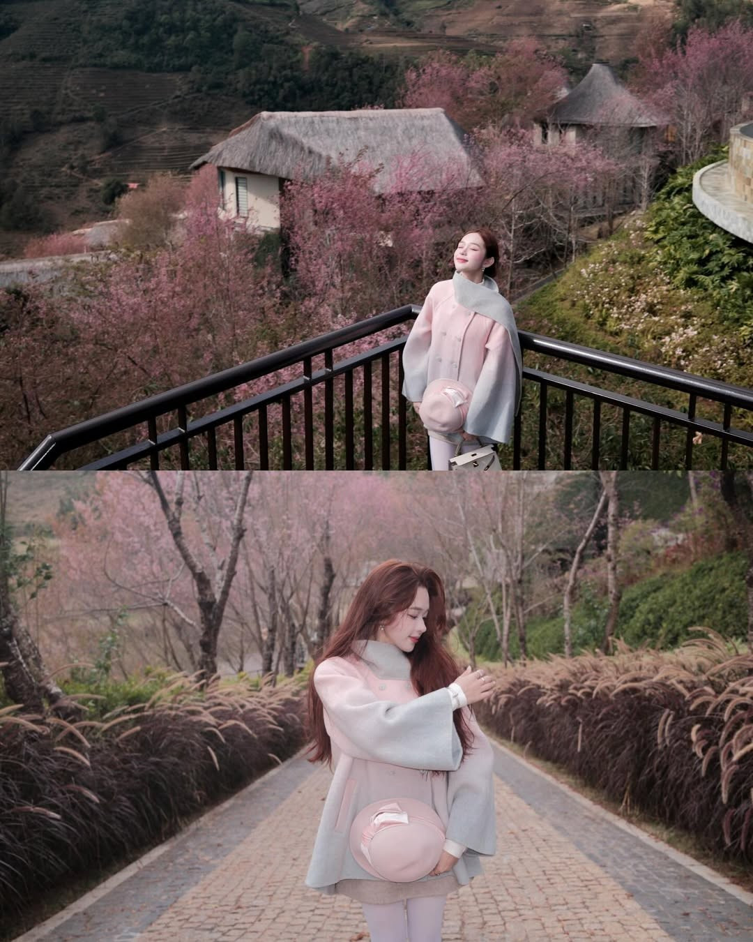 Vốn nổi tiếng với danh xưng "hot girl Tây Bắc", Karty Chang sở hữu gương mặt thanh tú, đôi mắt to tròn và nụ cười tỏa nắng. Trong bộ ảnh lần này, cô nàng lựa chọn phong cách nàng thơ dịu dàng. (Ảnh: FBNV)