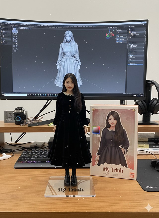 Trend "Đóng vỉ bản thân", biến chân dung thành mô hình Figure như thật có lẽ là một trong những trend độc đáo và "đậm chất Gen Z" nhất trong năm 2025.