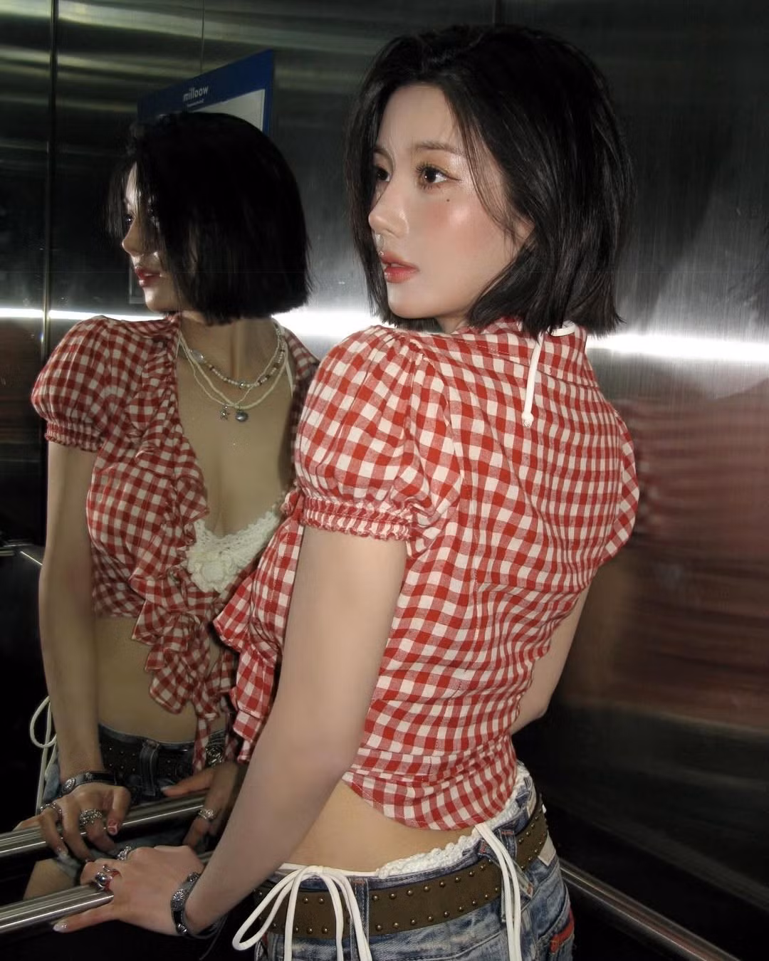 Sự kết hợp giữa vũ đạo nóng bỏng, phong cách trình diễn tự tin và thần thái quyến rũ đã giúp Eunbi thu về hàng chục triệu lượt xem cho màn trình diễn này trên các trang mạng xã hội. (Ảnh: IGNV)