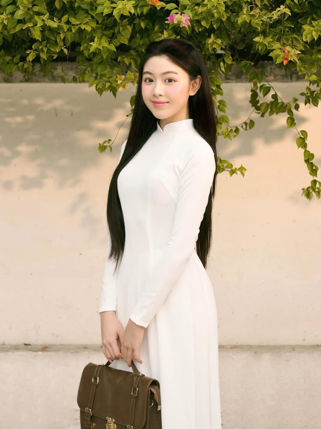 Lọ Lem - cô con gái đầu lòng của Quyền Linh, tên thật là Mai Thảo Linh, đã bước vào độ tuổi trăng tròn với vẻ đẹp ngày càng nổi bật. Cô nàng thường xuyên được khen ngợi với gương mặt phúc hậu, nụ cười rạng rỡ và mái tóc dài đen nhánh. (Ảnh: IGNV)