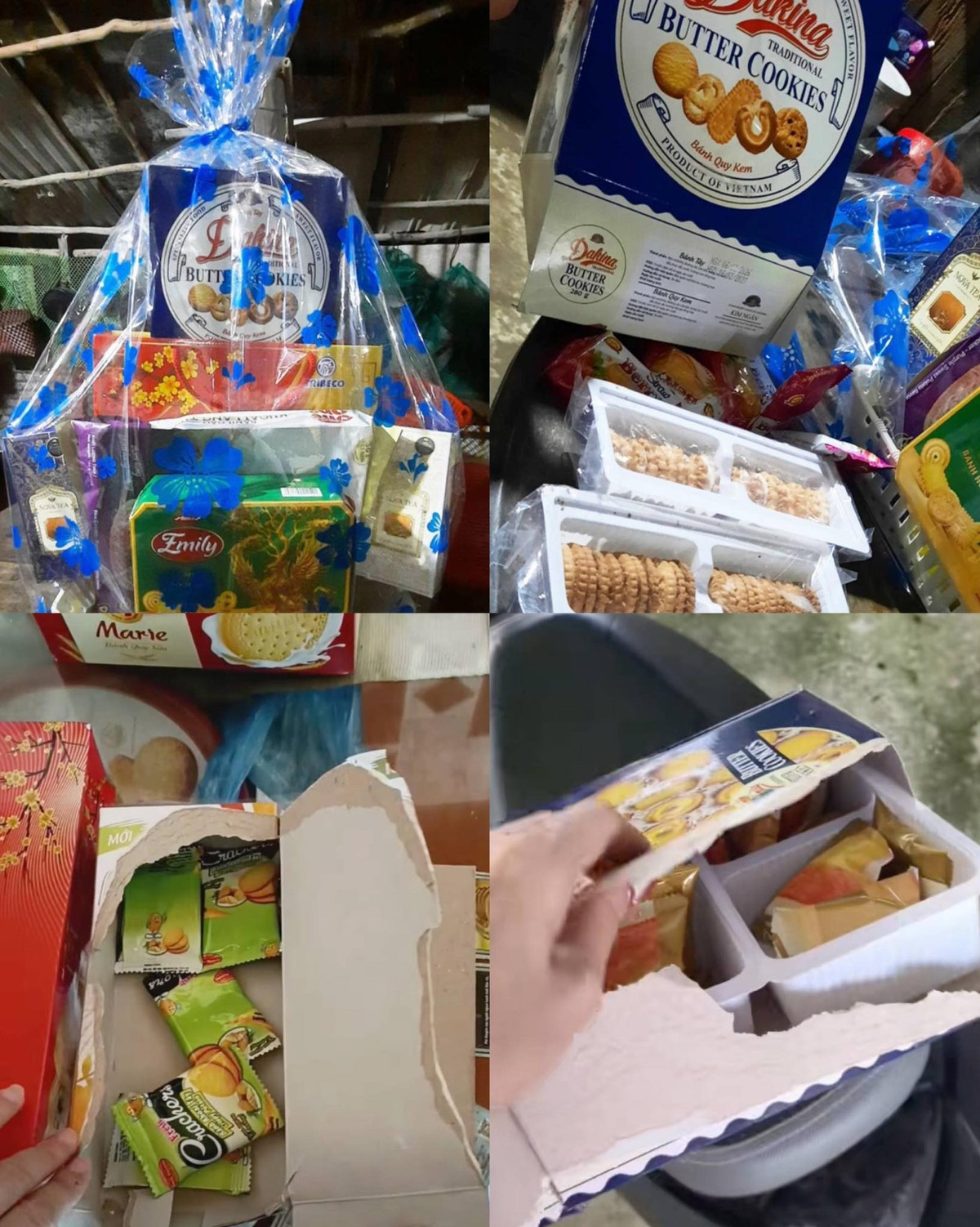 Sau khi hạ nêu ngày Tết, các gia đình bắt đầu công cuộc "thanh lý" giỏ quà, cũng là lúc những bí mật động trời phía sau lớp giấy bóng kính lộng lẫy được phơi bày. Trên khắp các diễn đàn mạng xã hội, netizen chỉ biết "cạn lời" chia sẻ những hình ảnh dở khóc dở cười về những món quà Tết bên ngoài thì sang chảnh đẹp đẽ, thế nhưng bên trong lại toàn đồ rởm.