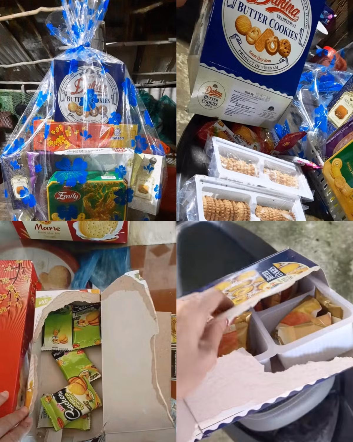 Sau khi hạ nêu ngày Tết, các gia đình bắt đầu công cuộc "thanh lý" giỏ quà, cũng là lúc những bí mật động trời phía sau lớp giấy bóng kính lộng lẫy được phơi bày. Trên khắp các diễn đàn mạng xã hội, netizen chỉ biết "cạn lời" chia sẻ những hình ảnh dở khóc dở cười về những món quà Tết bên ngoài thì sang chảnh đẹp đẽ, thế nhưng bên trong lại toàn đồ rởm.