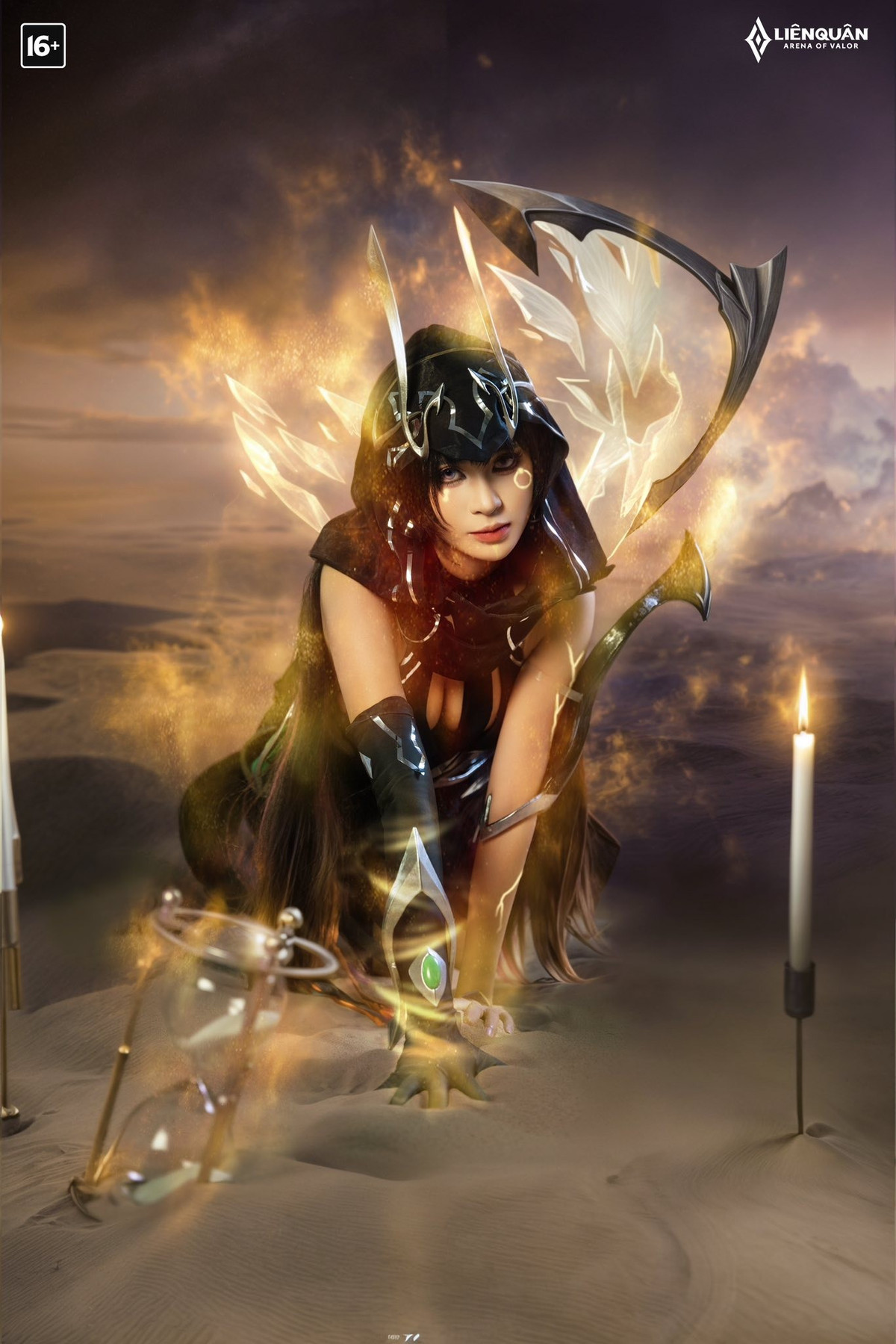 Người thực hiện bộ ảnh gây sốt này chính là Quỳnh Bei, một cái tên cực hot trên nền tảng TikTok. Trước đó, cô nàng được biết đến là một trong những game thủ có niềm yêu thích đặc biệt với vị tướng này. (Ảnh: Garena Liên Quân Mobile)