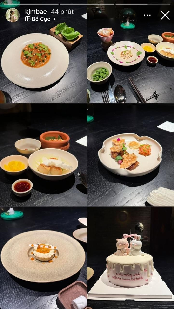 Trước đó, nhân ngày sinh nhật của mình, Tăng Mỹ Hàn cũng hé lộ những bức ảnh không gian một buổi ăn tối lãng mạn, sang trọng. Điều khiến nhiều người chú ý là chữ trên chiếc bánh sinh nhật: "Chúc mừng sinh nhật em iuu 22 tuổi". Nhiều người cho rằng đây là chiếc bánh mà nam rapper HIEUTHUHAI dành tặng bạn gái.