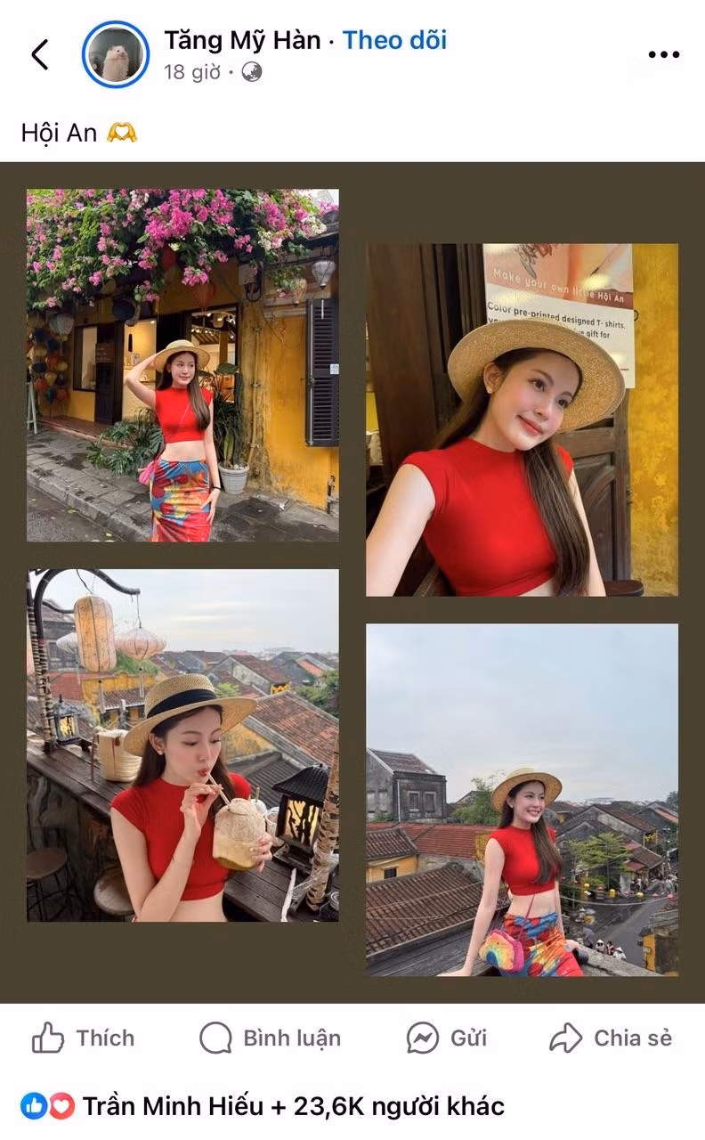 Không công khai nhưng cũng không che giấu là cách mà HIEUTHUHAI và Mỹ Hàn duy trì mối quan hệ của mình. Mỗi lần "nàng" đăng ảnh, "chàng" ngay lập tức vào thả tim.