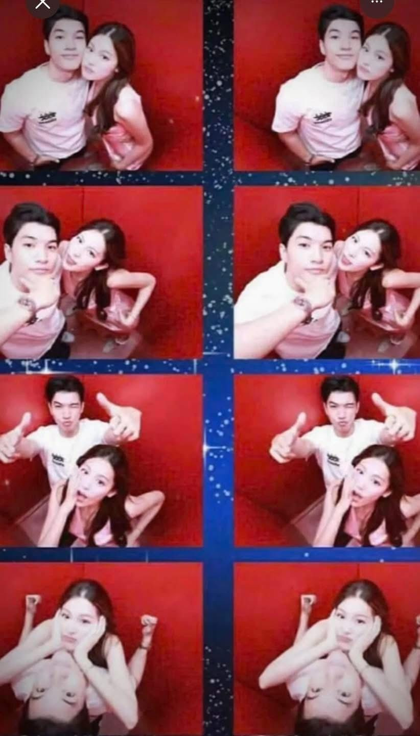 Theo đó, trong những bức ảnh được chụp từ photobooth được lan truyền trên mạng xã hội, cặp đôi không ngần ngại thể hiện những cử chỉ thân mật, thoải mái dựa sát, má kề má và trao nhau những khoảnh khắc ngọt ngào.